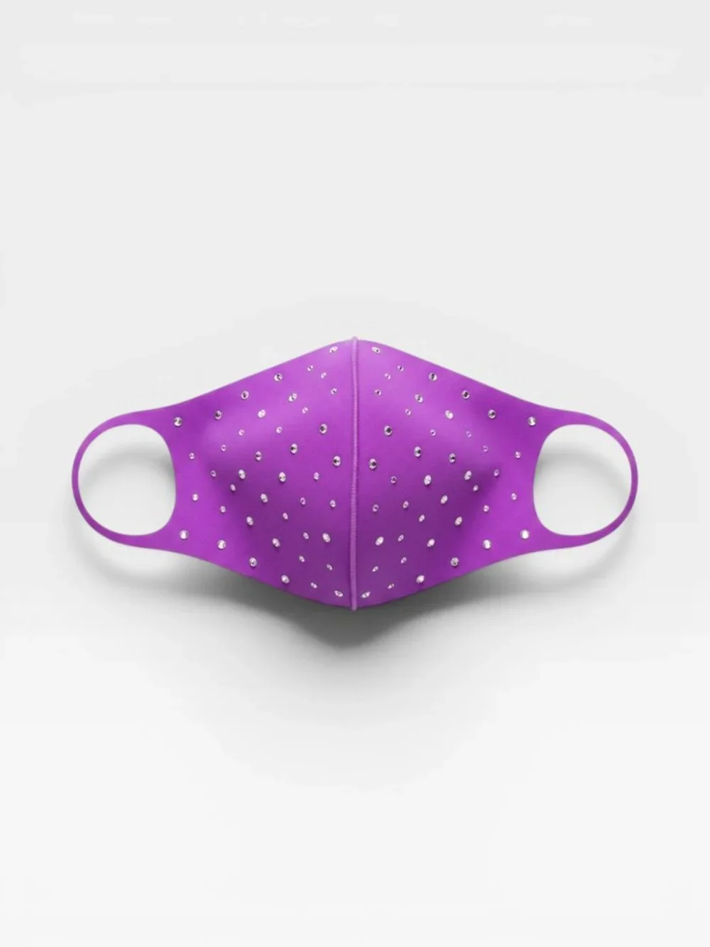 Purple Rhinestone Face Mask NWT Sealed | Crystal Bling Glam Party Concert Mask